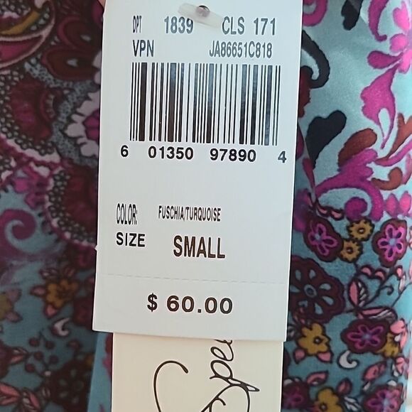 Speechless Halter Neckline Dress, Burgundy & Teal Print, Size Small, NWT - Picture 8 of 10